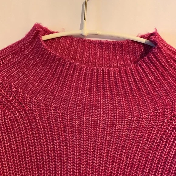 St. John's Bay festival fuchsia mock neck sweater size xxl - Picture 3 of 11